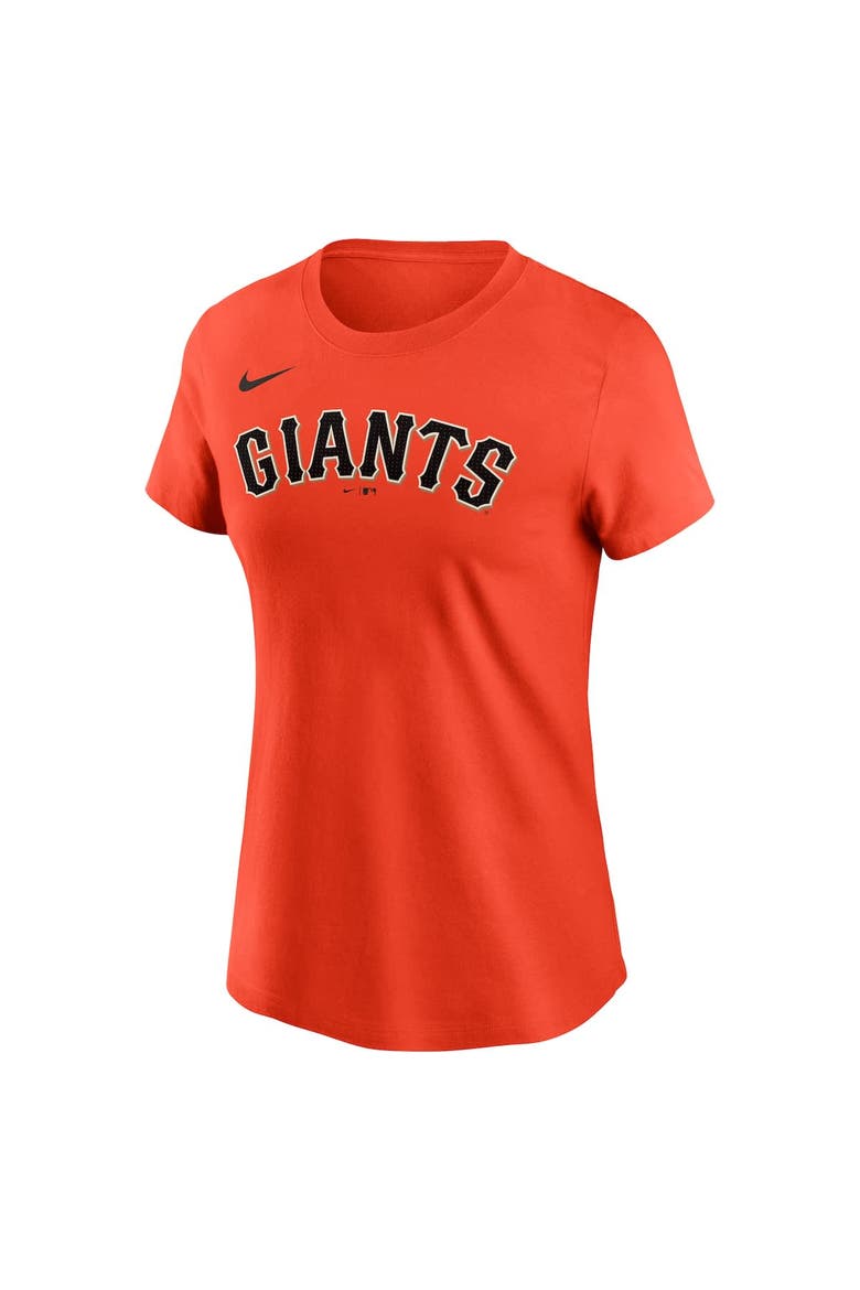 Women's Nike Justin Verlander Orange San Francisco Giants Fuse Name & Number T-Shirt, Alternate, color, Orange