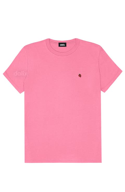 Womens Lil Strawberry Jersey Tee