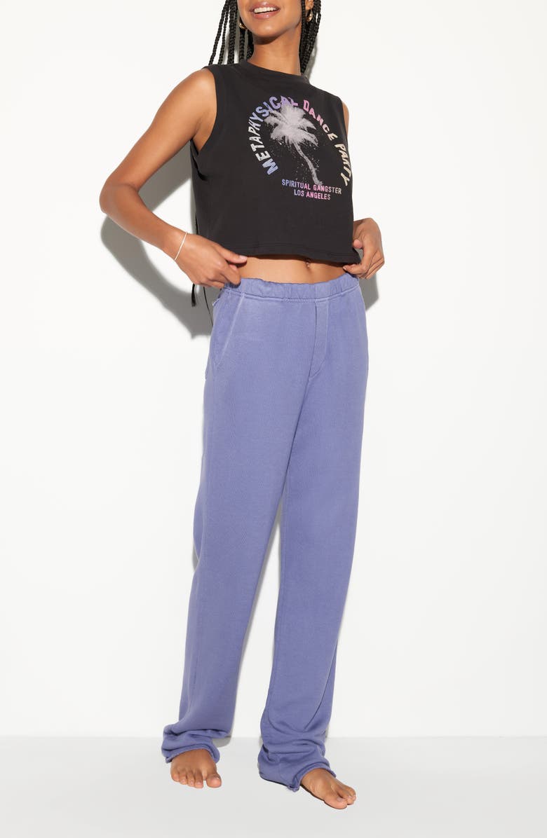 Spiritual Gangster Crawford Dance Party Crop Graphic Tank, Alternate, color, Black