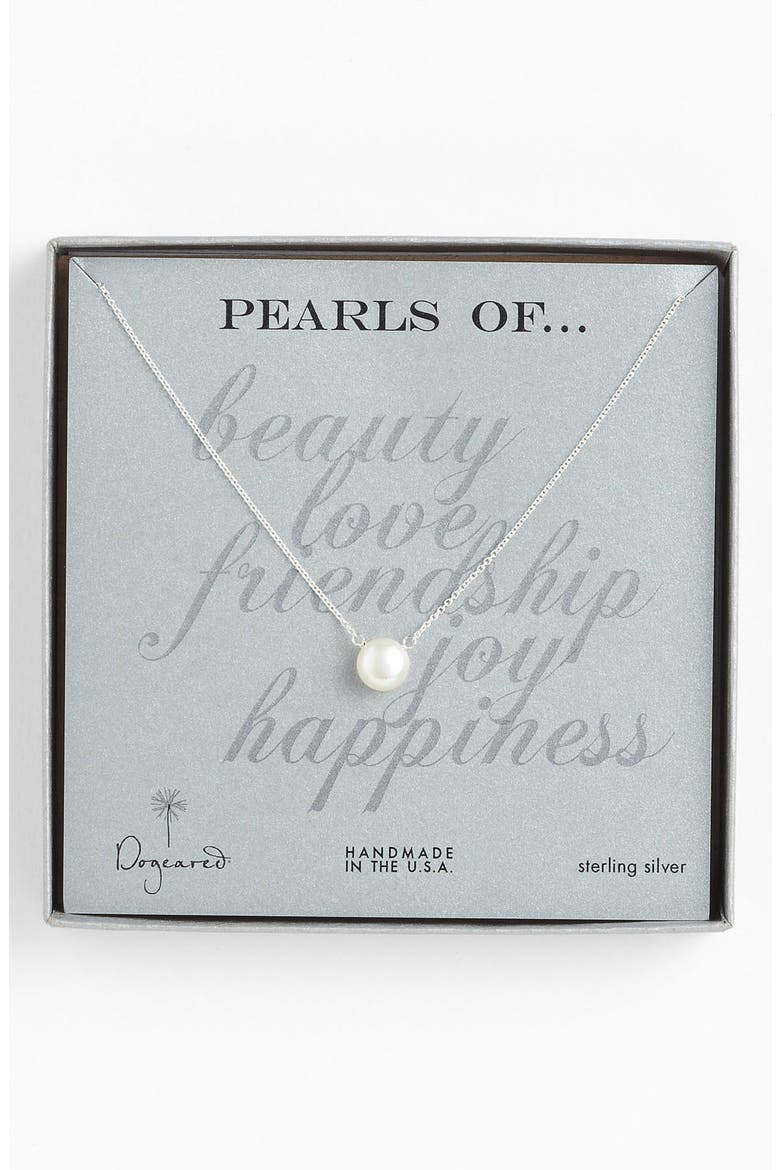 Freshwater Pearl Pendant Necklace, Alternate, color, PEARL / SILVER