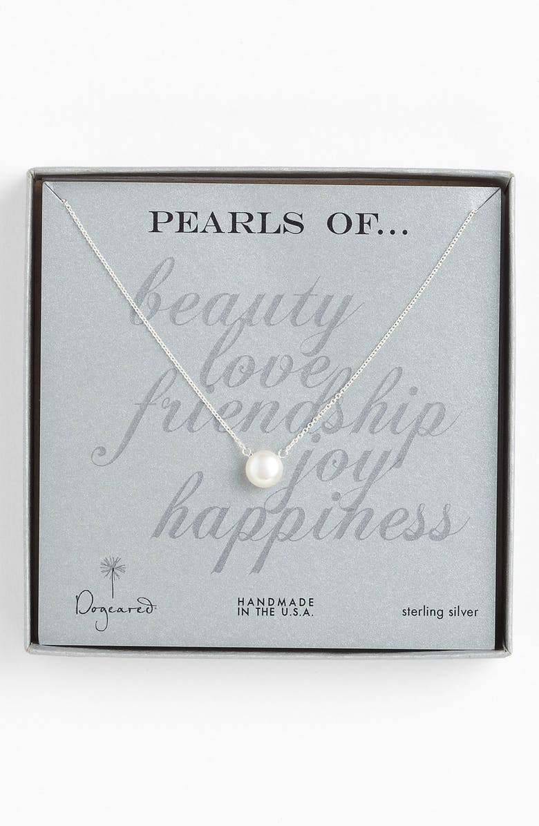 Dogeared Freshwater Pearl Pendant Necklace, Alternate, color,