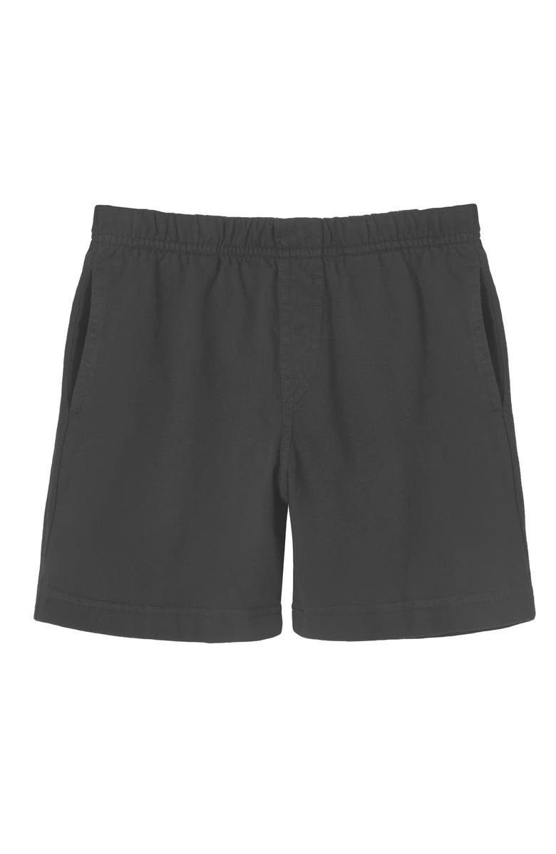 CITY THREADS Boys Soft Cotton Side Pocket Above-Knee Shorts, Main, color, Charcoal