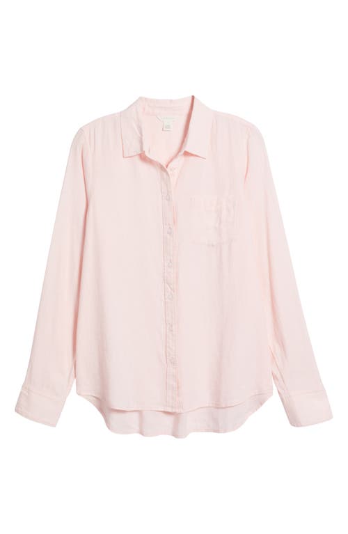 Caslonr Caslon(r) Linen Blend Button-up Shirt In Pink Balm