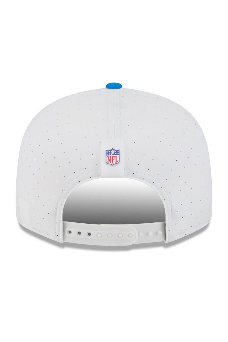 Men's New Era  White/Blue Detroit Lions 2025 NFL Training Camp Split Panel 9FIFTY Snapback Hat, Alternate, color, White