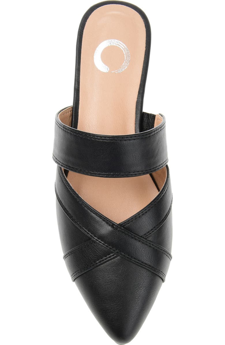 Journee Collection Stasi Mule - Wide Width, Alternate, color, Black