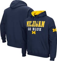 COLOSSEUM Men's Colosseum Navy Michigan Wolverines Sunrise Pullover Hoodie