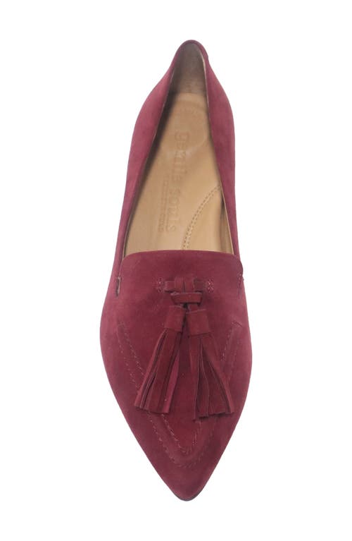 Gentle Souls Glova Tassel Pump In Burgundy