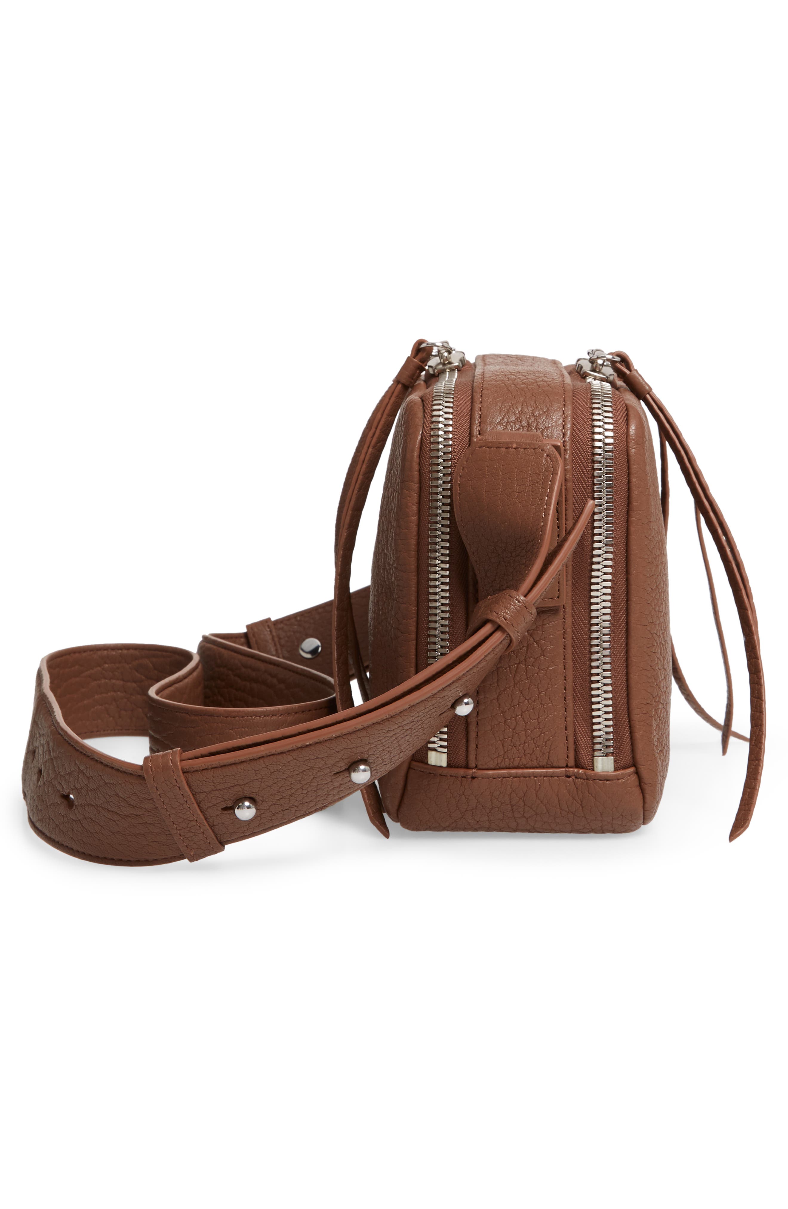 Vincent Leather Crossbody Bag, Alternate, color, CHOCOLATE BROWN