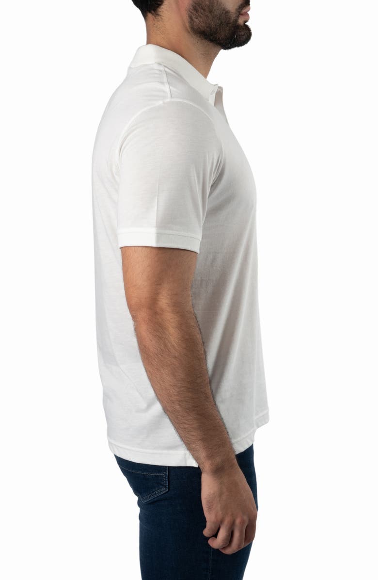 Jared Lang Cotton Knit Polo, Alternate, color, White