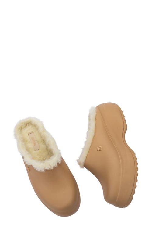 MELISSA MELISSA FREE FLUFFY FAUX FUR LINED CLOG