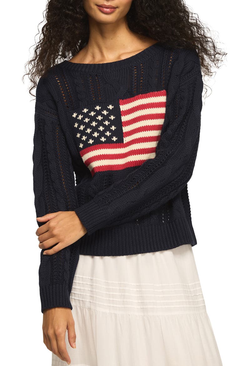 Americana Sweater, Main, color, CADET NAVY