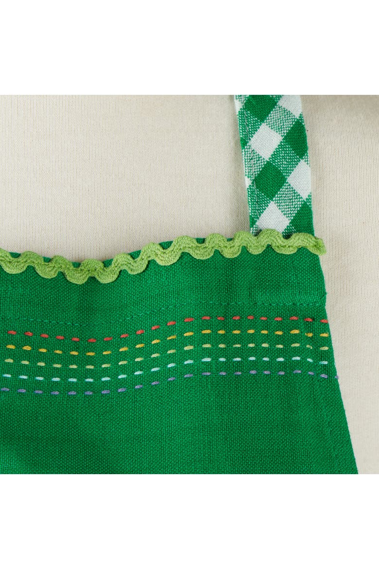 Lucky Clover Embellished Apron, Alternate, color, Lucky Clover