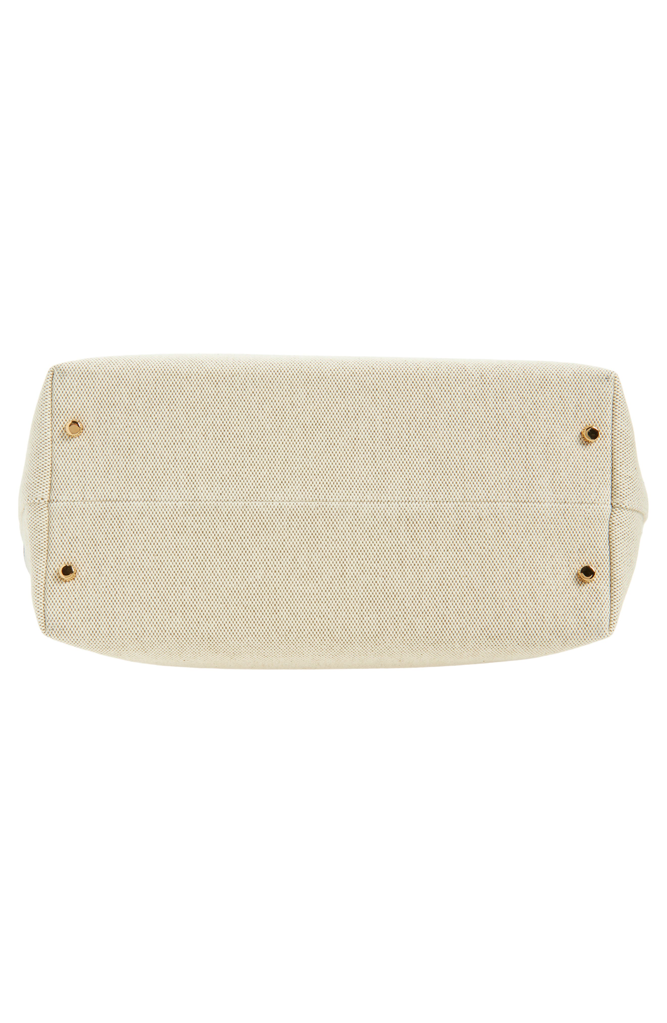 Versace La Medusa Canvas Tote, Alternate, color, Rope Black Gold