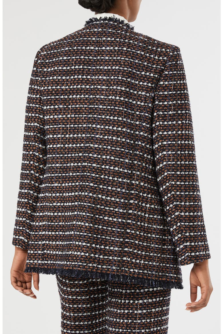 Fervida Tweed Jacket, Alternate, color, BLUE BROWN