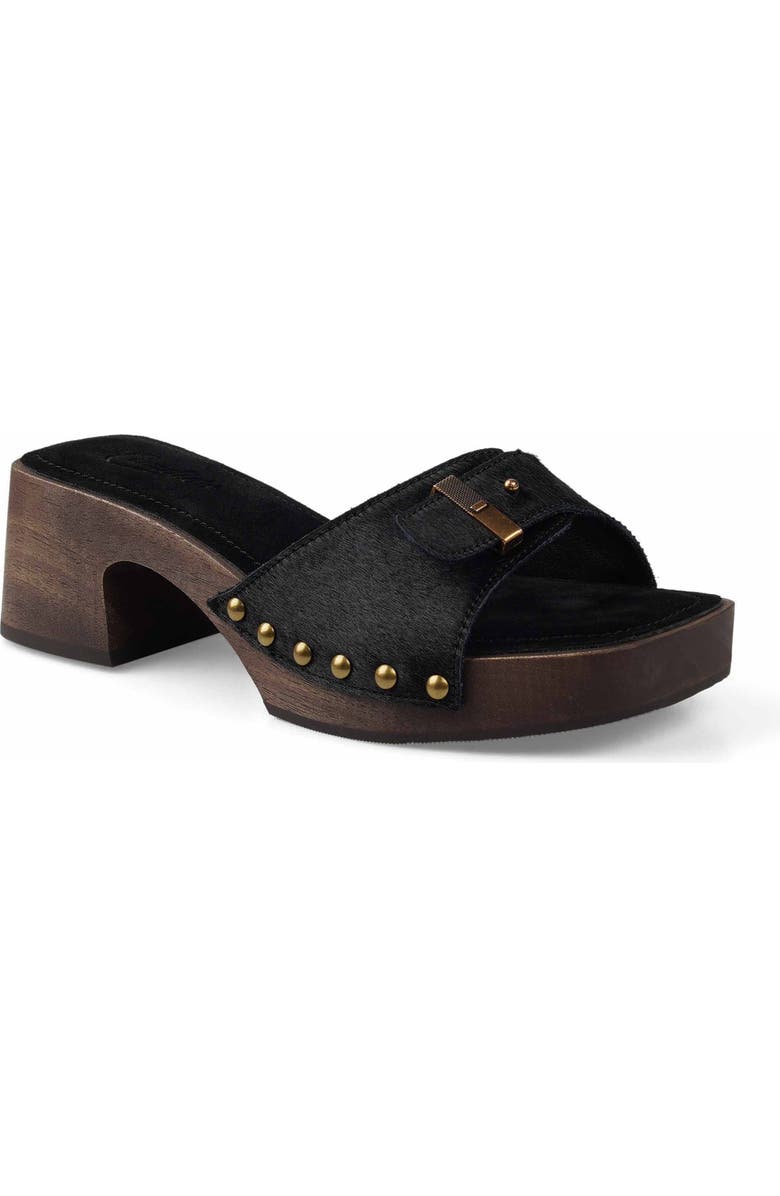 Candie's Shanda Platform Slide Sandal, Main, color, Black Leather