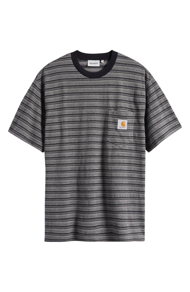 Carhartt Work In Progress Gellar Jacquard Stripe Cotton Pocket T-Shirt, Alternate, color, 