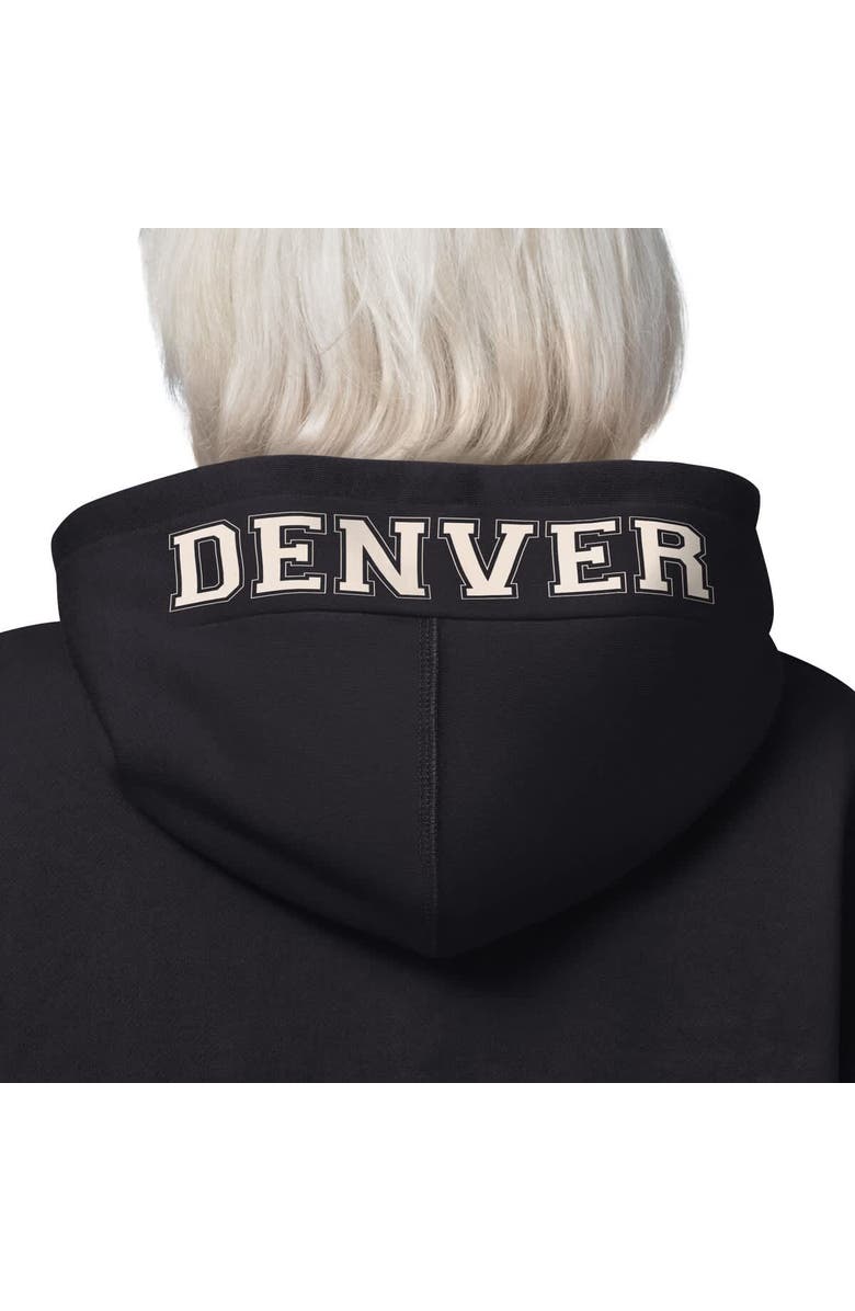STARTER Women's Starter  Black Denver Broncos 4th Down Full-Zip Hoodie, Alternate, color, Black