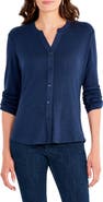 NIC+ZOE Sweet Dreams Roll Sleeve Button-Up Shirt