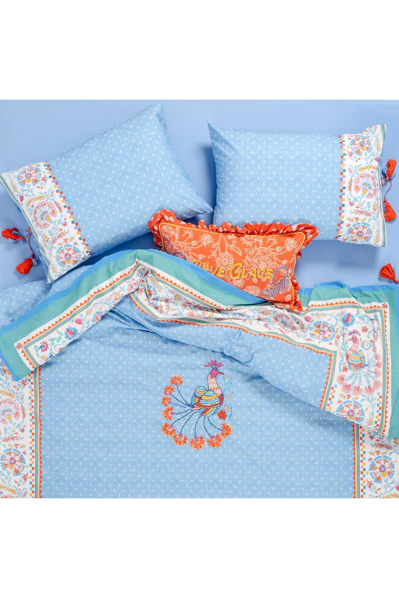 Sansad 200 Tc Tasseled Handmade Artisan Bedroom, Main, color, Blue