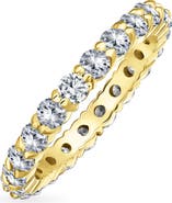 BLING JEWELRY Cubic Zirconia Stackable Eternity Ring