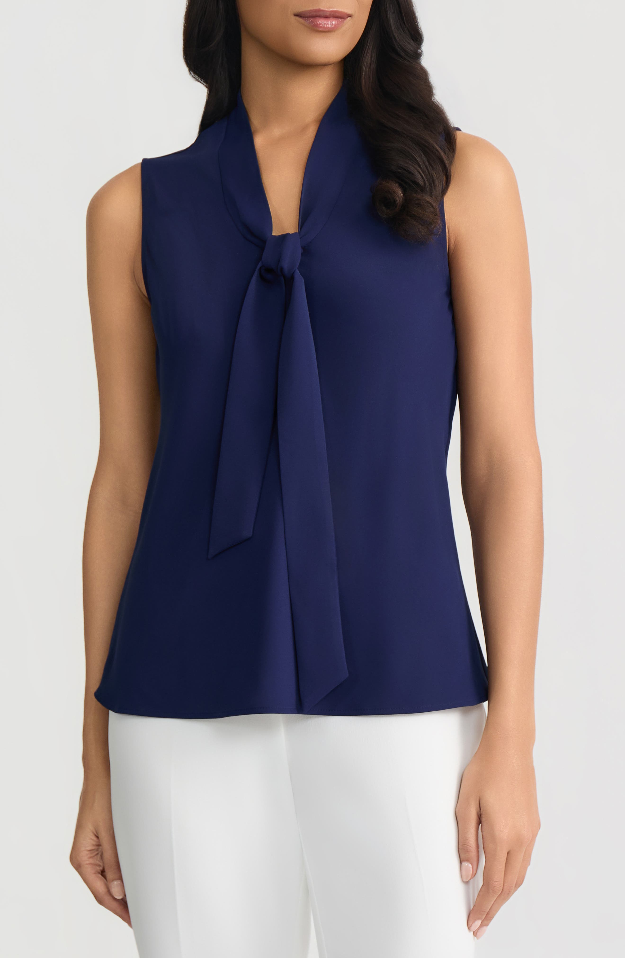 Sleeveless Tie Front Top - image 3