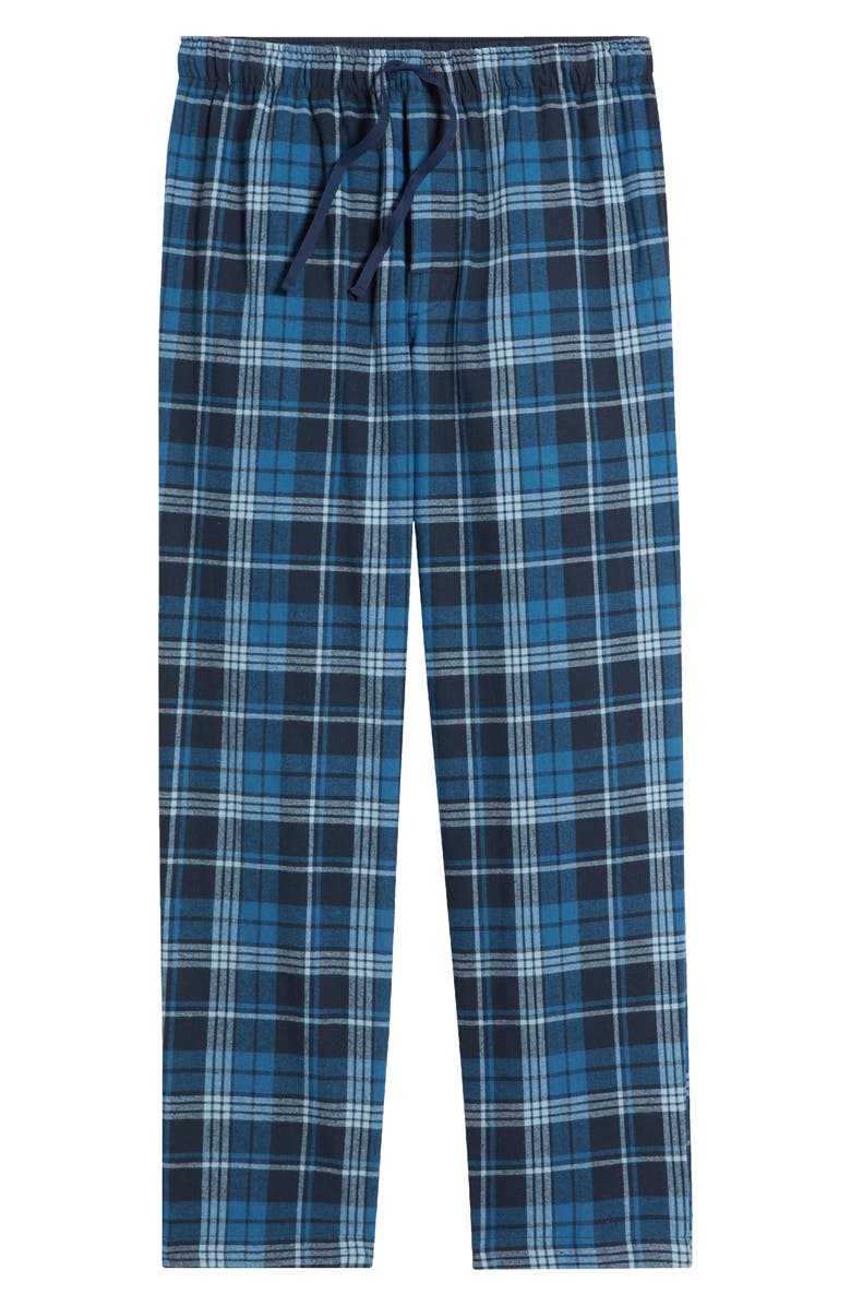 Majestic International Country Flannel Pajama Pants, Alternate, color, Blue Plaid