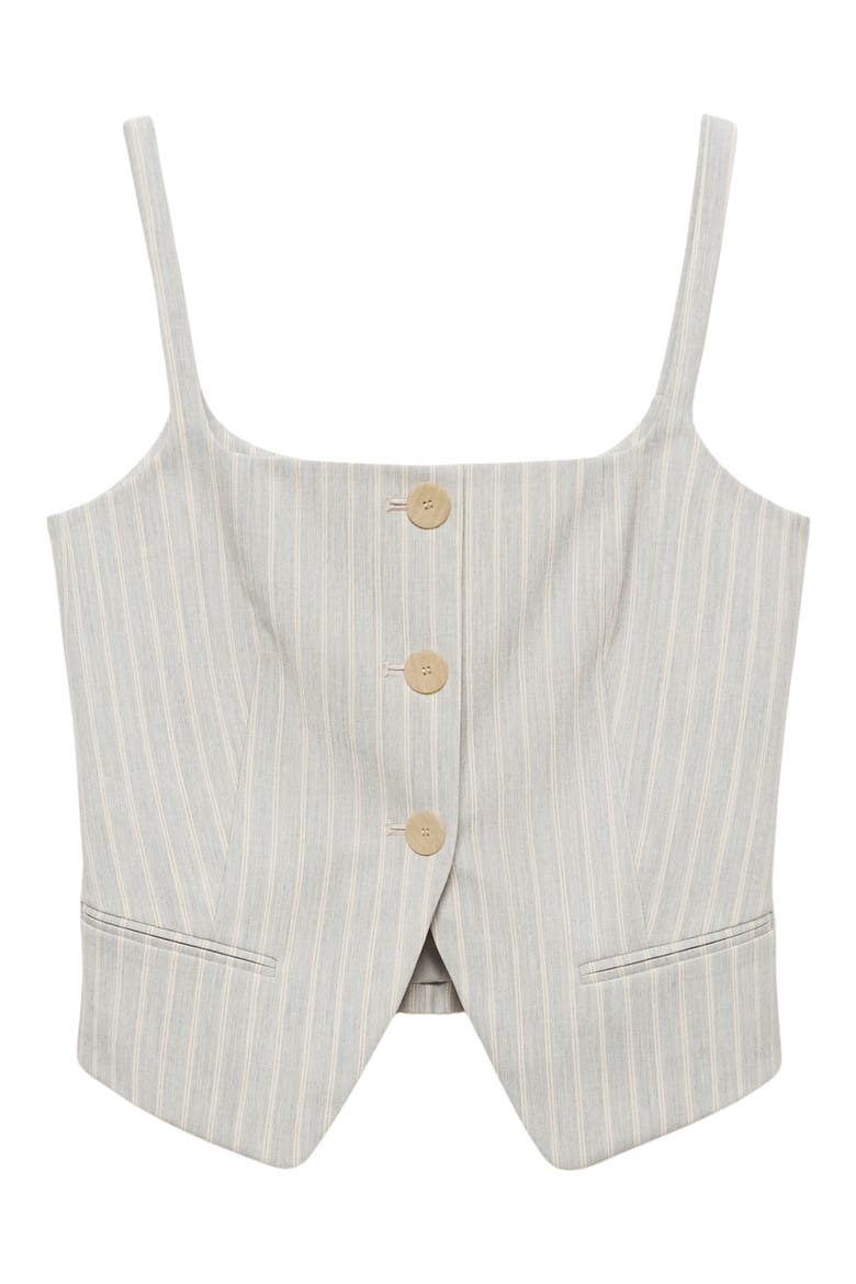 Stripe Waistcoat, Alternate, color, SKY BLUE