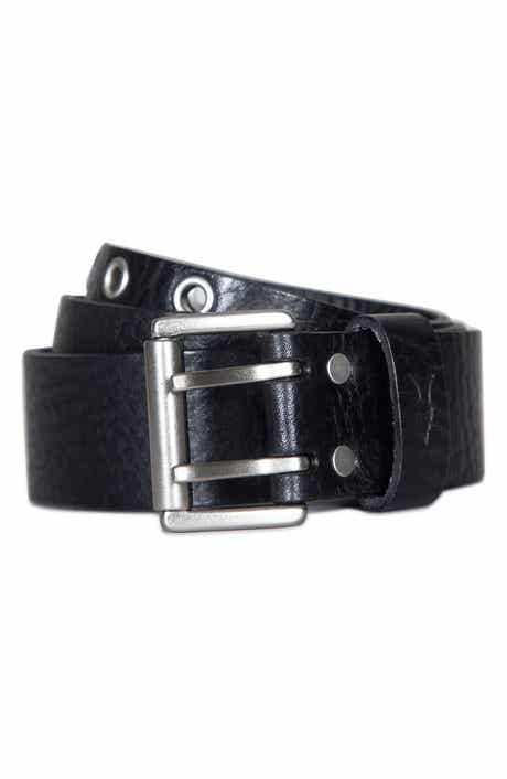 AllSaints Eyelet Distressed Leather Belt