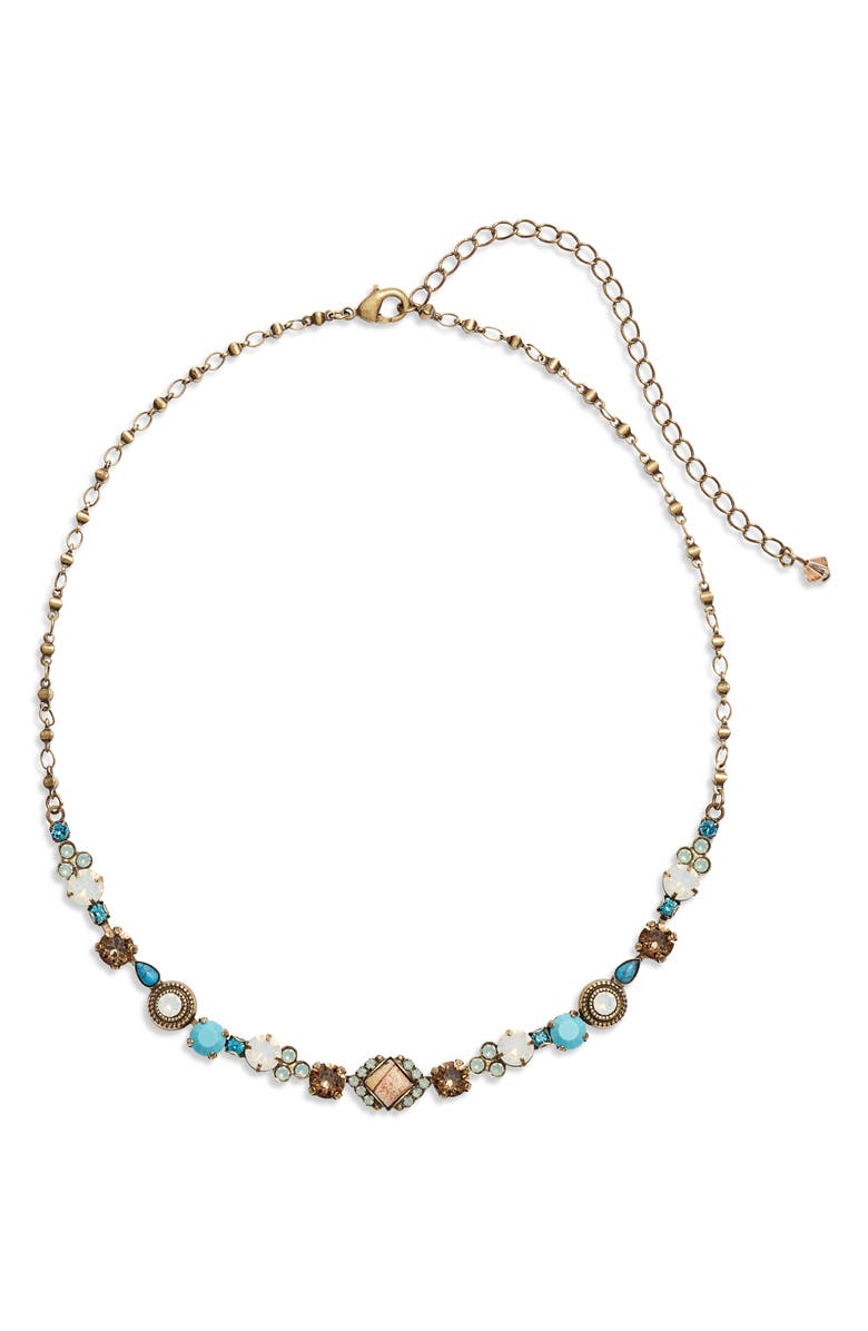 Sorrelli Boho Stone & Crystal Necklace, Main, color,