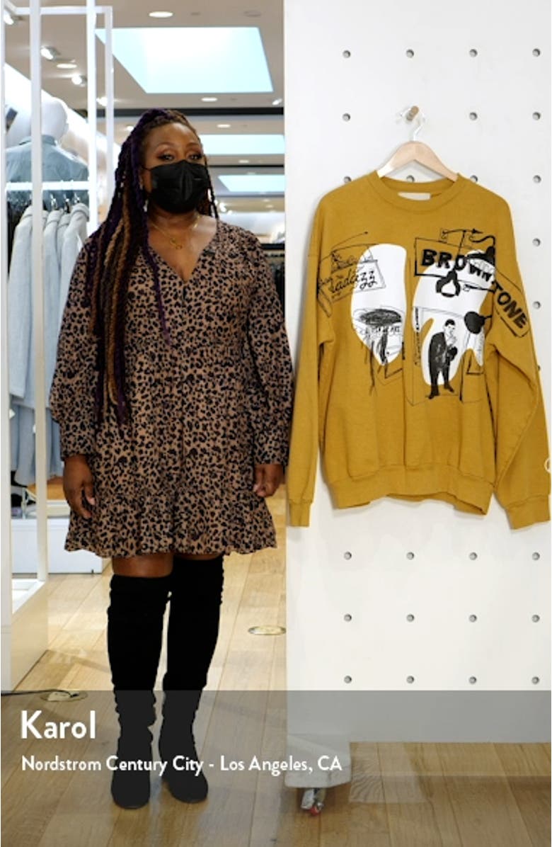 Shadazz Print Graphic Sweatshirt, sales video thumbnail