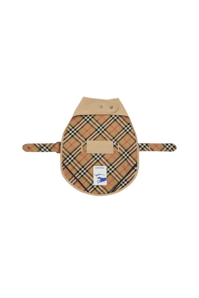 Gabardine Dog Coat, Alternate, color, Honey beige/sand beige