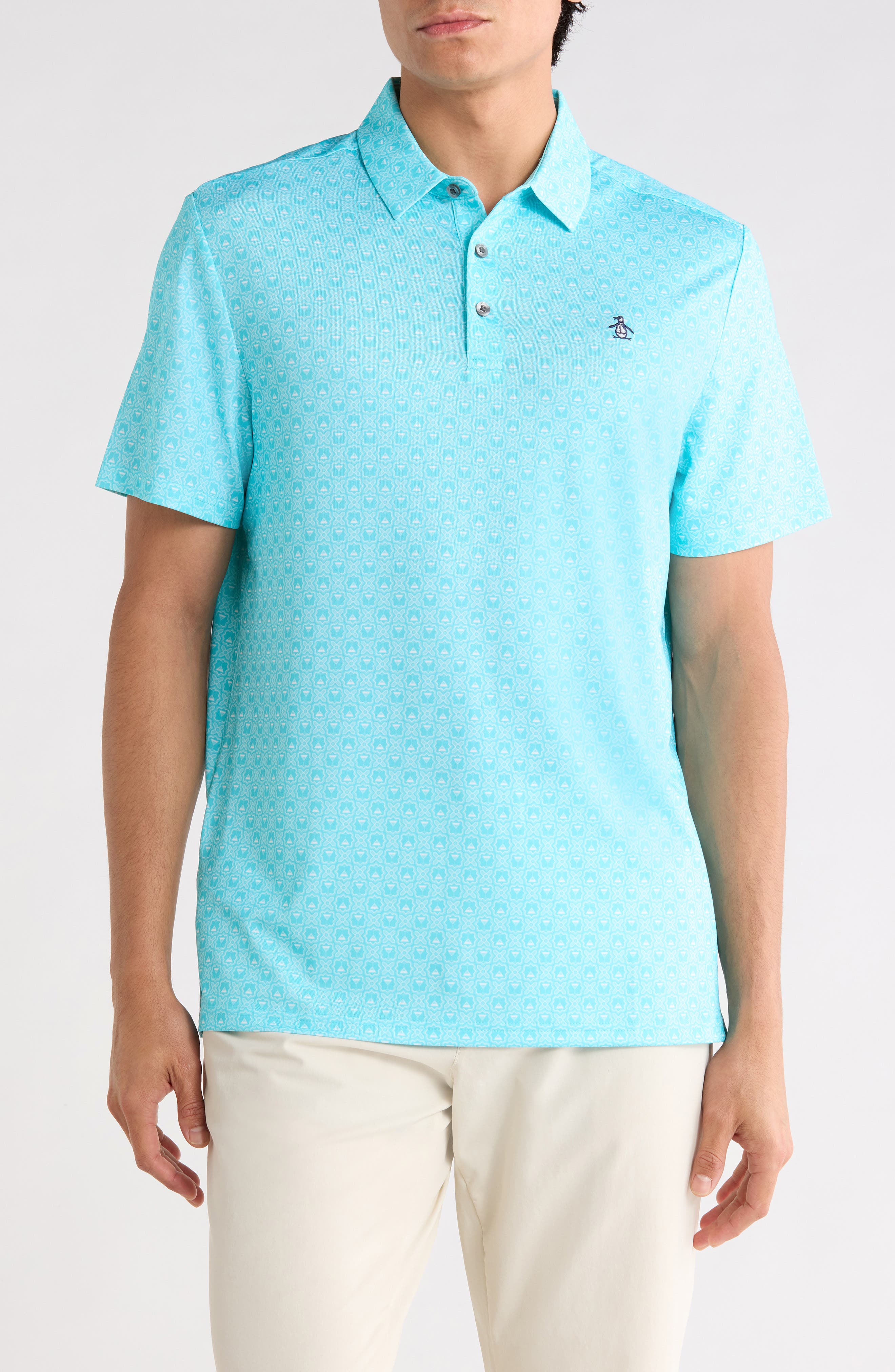 Original Penguin Tini Geo Print Polo