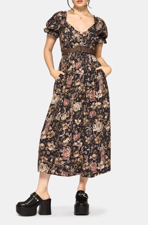 Short Sleeve Midi Dress
