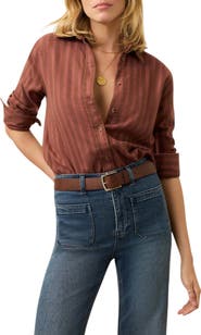 Faherty Nazaré Relaxed Flannel Button-Up Shirt