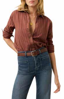 Faherty Nazaré Relaxed Flannel Button-Up Shirt