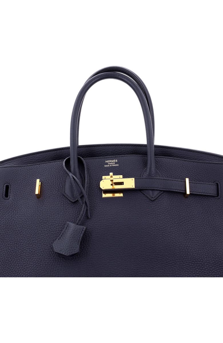 Pre-Owned Hermes Birkin Handbag Blue Togo with Gold Hardware 35, Alternate, color, Bleu Indigo