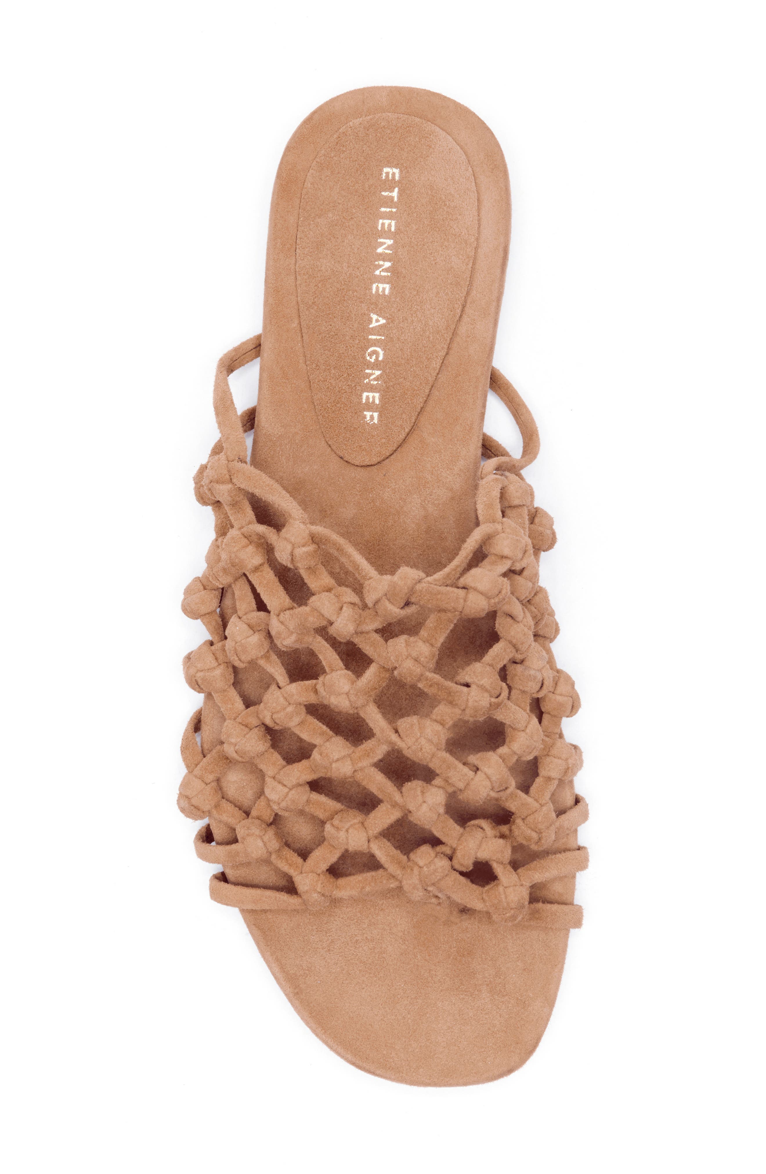 Barbados Strappy Slide Sandal, Alternate, color, NUDE LEATHER