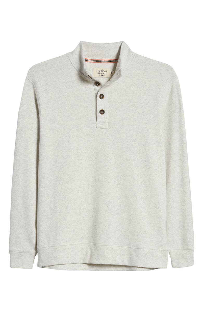 The Normal Brand Puremeso Mock Neck Top, Alternate, color, Stone