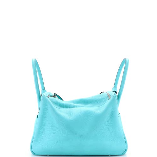 Pre-owned Hermes  Hermes Lindy Bag Clemence 34 In Blue