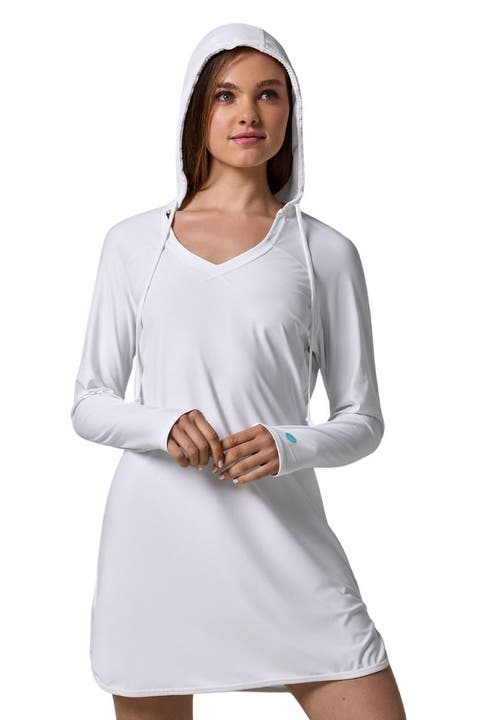 Seacoast Hooded Cover-Up Dress, UPF 50+ Sun Protection