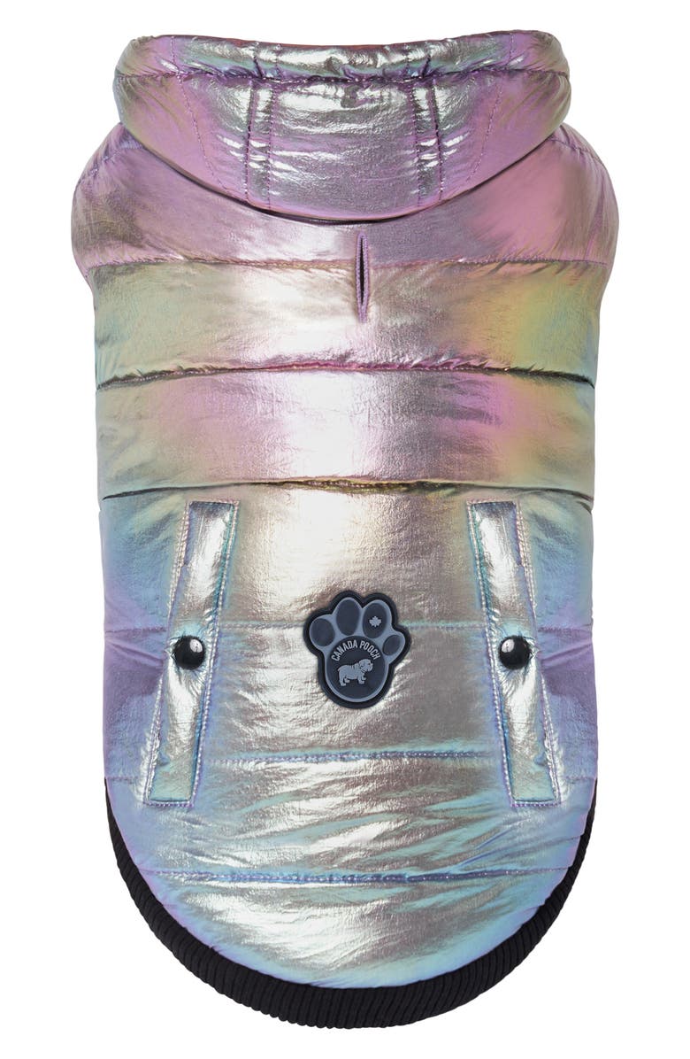 Canada Pooch Shiny Puffer Vest, Alternate, color, 
