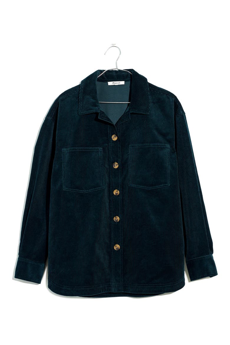 Corduroy Kentwood Oversize Shirt Jacket, Alternate, color, ANCIENT FOREST