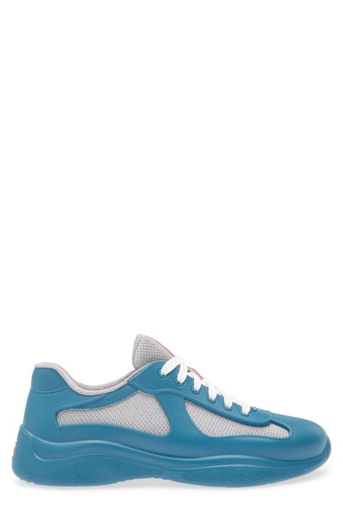 Prada America's Cup Low Top Sneaker In Blue