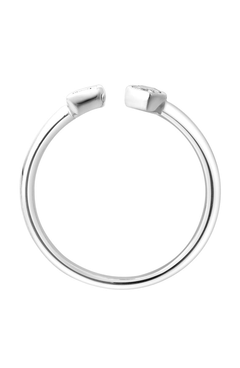 LuvMyJewelry Lyra 14K Gold Lab Grown Diamond Open Ring - 0.25 Ct, Alternate, color, 14K White Gold