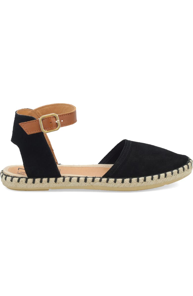 Miz Mooz Cleo Ankle Strap Espadrille Flat, Alternate, color,