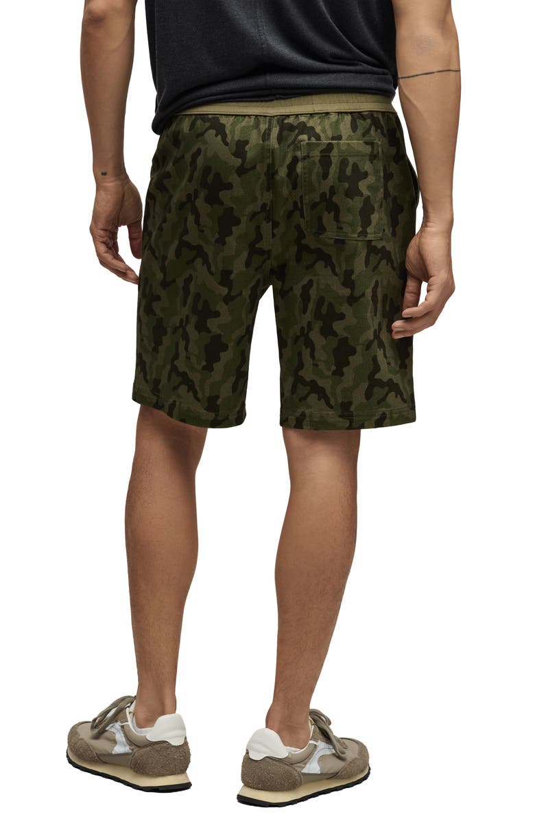 Barefoot Dreams<sup>®</sup> Camo Cotton Stretch Twill Drawstring Utility Shorts, Alternate, color, 