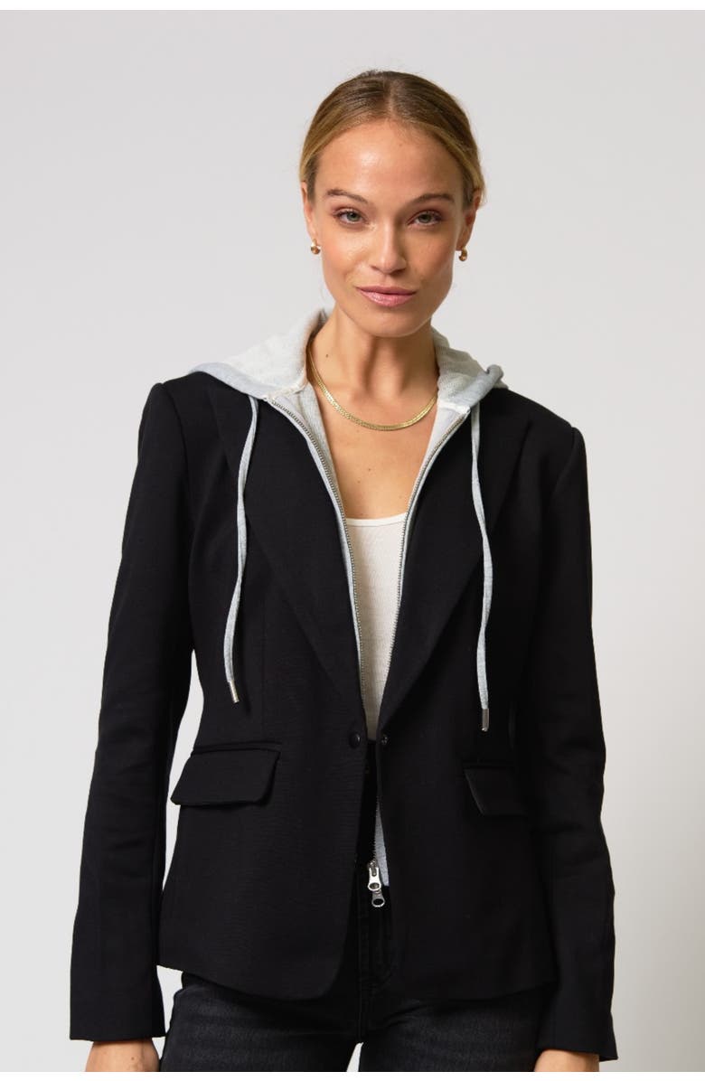 Central Park West Ryder Dickie blazer, Main, color, Black/ Grey Black