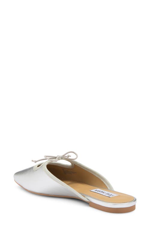 Shop Steve Madden Marcela Bow Mule In Silver