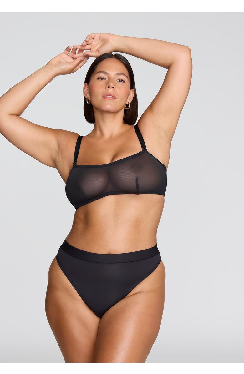 CUUP The Wireless Balconette Mesh, Alternate, color, Black