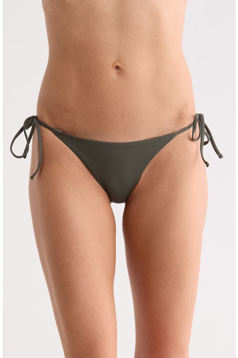 Sunning Side Tie Bikini Bottoms, Main, color, GREEN